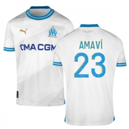 Virallinen pelipaita Olympique de Marseille Amavi 23 Koti 2023-24 Lyhythihainen - Miesten Virallinen pelipaita Olympique de Marseille Amavi 23 Koti 2023-24 Lyhythihainen - Miesten